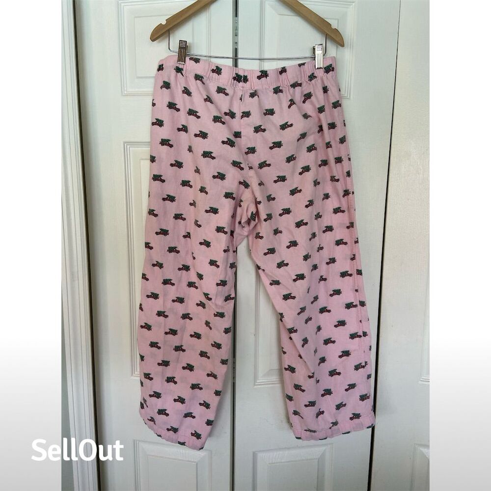 J.Crew Women's Pink Christmas Truck Graphic Pajama Pants Size L - Picture 2 of 3